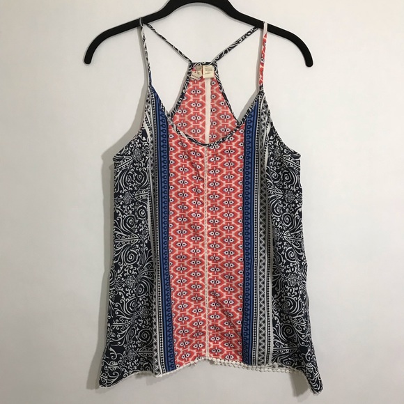 Japna Tops - Japna Pink & Blue Racerback Tank